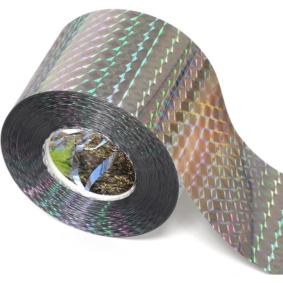 Bird Scare Tape Ribbon(700FT) Reflective Tape Keep Birds Away Outdoor,Double Side Bird Flash Tape, Scare Geese, Pigeon, Duck, Woodpecker