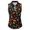 2Black, variant on Women Sleeveless Polo Shirt Quarter Zip Collared Leopard Print Slim Athletic Top for Golf Daily Outdoor Sport Wear