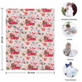 thumbnail image 4 of Pink Christmas Red Truck and Snowman Pattern Blanket,Comfortable Soft Flannel Throw Blanket,All Season,Warm Lightweight Blankets for Sofa Bed Couch Living Room Chair,30"x40", 4 of 4