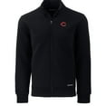 thumbnail image 2 of Men's Cutter & Buck  Black Cincinnati Reds Big & Tall Roam Eco Recycled Full-Zip Jacket, 2 of 3