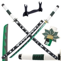 41 inches Dull Blade Metal Demon Slayer Sword Shinazugawa Sanemi with Wooden Holder Display