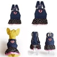 thumbnail image 3 of Lindo Patrón De Corazón Mascota Perro Gato Mezclilla Gasa Falda Vestido Ropa S Sunnimix Vestido con correa para perro mascota, 3 of 8