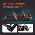 thumbnail image 7 of Motorcycle Jack Stand, 1500 LBS ATV Scissor Lift Jack, Scissor Lift Jack Stand with 4 Wheels, Hydraulic Foot-Operated Hoist Stand for Motorcycle ATV UTV Powersports, 7 of 7