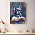 thumbnail image 4 of French Bulldog Decor Poster Unframe, French Bulldog Dog Canvas Wall Art, Dog Reading Book Canvas Print Painting Poster Wall Decor Dog Lovers Gifts, 4 of 6