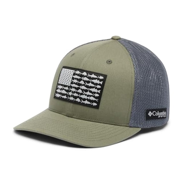 Columbia Gorra de malla unisex para adultos PFG Fish Flag