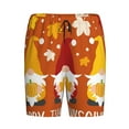 thumbnail image 6 of Daiia Happy Thanksgiving Three Gnomes Mens Woven Stretch Pajama Short,Short Pajama Pants-Medium, 6 of 7
