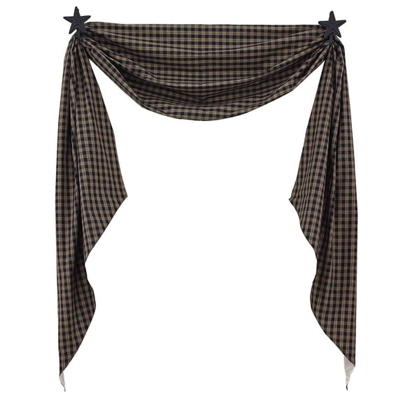 Park Designs Black Sturbridge Fishtail Swag