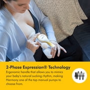 Medela Perfect Pair Bundle, Includes Harmony Manual Breast Pump & Silicone Breastmilk Collector