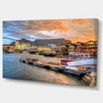 thumbnail image 2 of Cape Town Waterfront at Sunset - Modern Landscape Canvas Art, 2 of 4