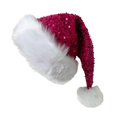 thumbnail image 2 of Rotm Christmas Elf Hat Christmas Knitted Santa Hats Elf Hat Crochet Christmas Beanie Xmas Party Caps for Adults Women Men Hot Pink,One Size, 2 of 4
