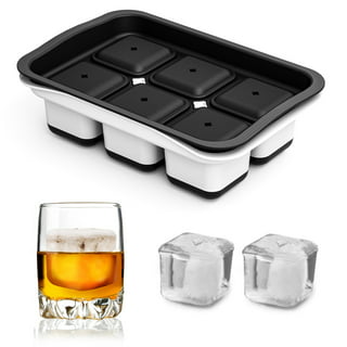 Big Block Silicone Ice Cube Tray Large 2X2 Red Party Bar