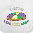 thumbnail image 4 of Inktastic I Am the King Cake Baby Boys or Girls Baby Bib, 4 of 4