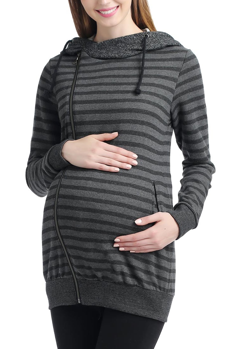Glow & Grow Maternity Active Hooded Sweatshirt Jacket
