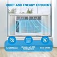 thumbnail image 3 of YUSAZENS 2-Pack 6000BTU WiFi Window Air Conditioner, Smart App Enabled Fixed Frequency Window Mount AC Unit, Energy Saving Indoor Cooling System, 3 of 7