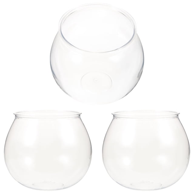 BESTYASH 3Ud Acuario De Plástico Transparente Para Con Y Resistente Para Decorar Hogar