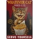thumbnail image 1 of Hojalata Rectangular 20*30cm Gato Plano Comiendo Patatas Fritas Serie Animal (C), 1 of 9