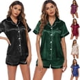thumbnail image 3 of Ropa de hogar pijamas traje de mujer manga corta pantalones cortos ropa pijamas de mujer, 3 of 6