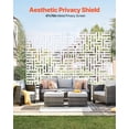 thumbnail image 2 of VEVOR Metal Privacy Screen 47" x 76" Outdoor Privacy Screens & Panels for Patio White, 2 of 9