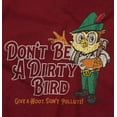 thumbnail image 2 of Woodsy Owl Dont Be a Dirty Bird Retro Women's T Shirt Ladies Tee Brisco Brands S, 2 of 5