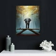 thumbnail image 4 of Nawypu Elephant Wall Art Mindset is Everything Motivation Office Wall Canvas Animals Poster Framed Artwork for Office Living room Ready to Hang, 4 of 4