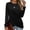 Black, variant on Crew Neck Twist Knot Front Tops for Women Long Sleeve Fitted Blouses Waist Defining Stretchy Soft Casual Dressy Work Shirts Going Out Tunic Tops Fall, Brown,L