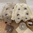 thumbnail image 4 of Ropa de primavera para bebés de 0 a 3 años, peleles con bordado de animales para niñas pequeñas, monos tejidos de un solo pecho para niños pequeños, 4 of 6