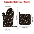 thumbnail image 2 of Fotbe Red White Flowers for 4Pcs Oven Mitts and Pot Holders, 500℉ Heat Resistant Oven Mitts , Non-Slip Silicone Surface Safe for Baking, Cooking, BBQ, 2 of 6
