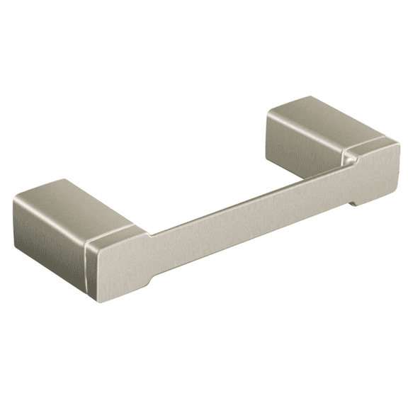 90 Degree Mod Double Post Pivoting Toilet Paper Holder, Bed Nickel