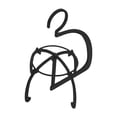 thumbnail image 4 of HILABEE Support Suspendu pour Rangement de Salon Voyage Salon de Coiffure Noir, 4 of 9