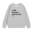thumbnail image 2 of Uxgjfwu Sleep Shirts Girls Crewneck Oversized Sweatshirt Kids Fashion Long Sleeve Pullover Tops 1-12 Years, 2 of 7