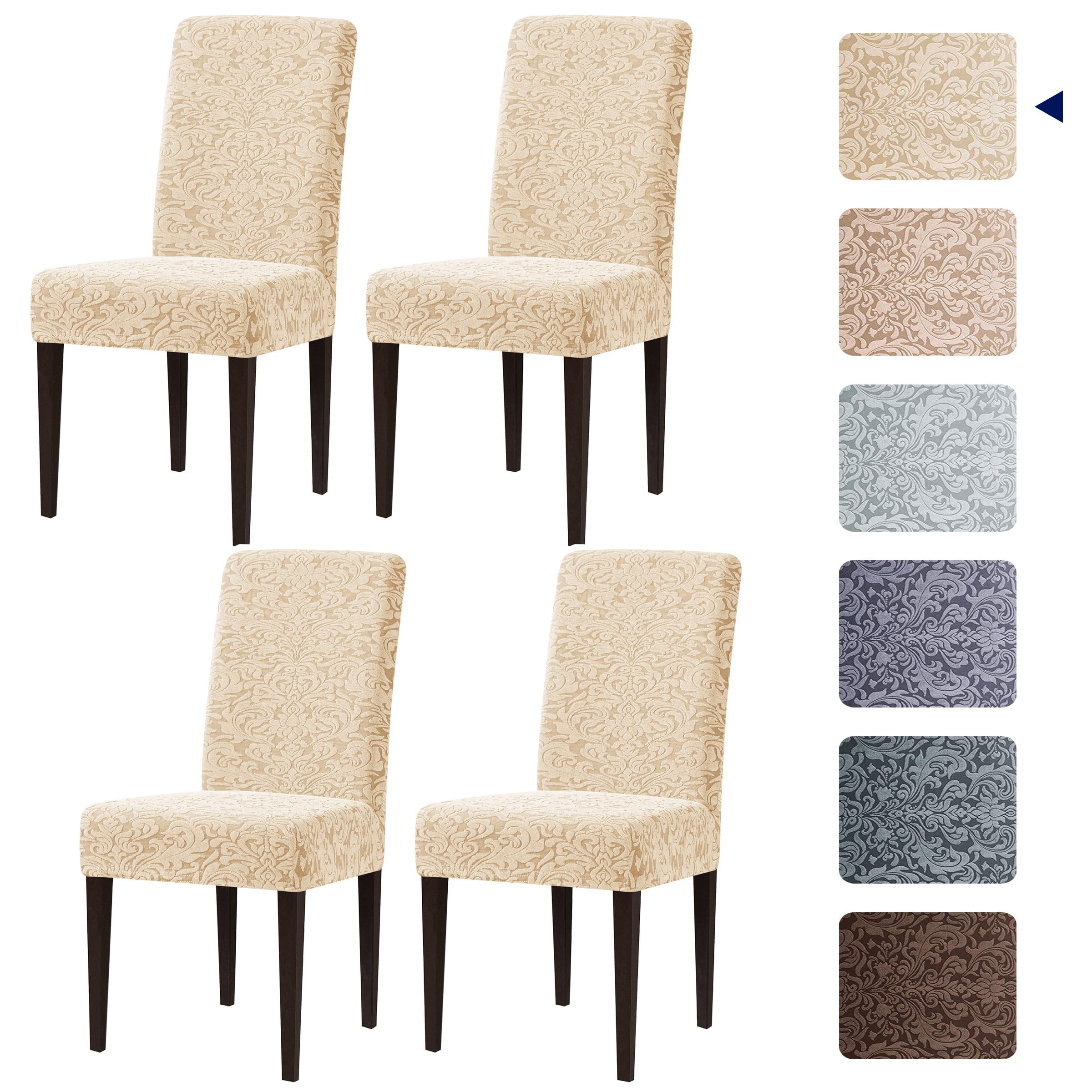 Subrtex Dining Chair Slipcovers, Damask Dining Chair Slipcovers