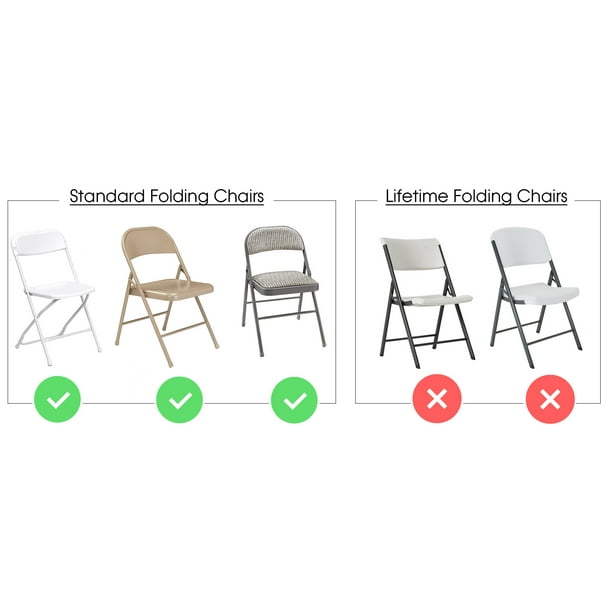 Your Chair Covers Stretch Spandex Folding Chair Cover Yellow for Wedding Party Birthday Patio etc