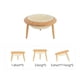 thumbnail image 1 of 800ml Cat Food Water Bowl with Wood Stand Small Medium Dogs Elevated Drinking Eating Feeder Pet Ceramic Feeding Supplies ShopWise Round, 1 of 12