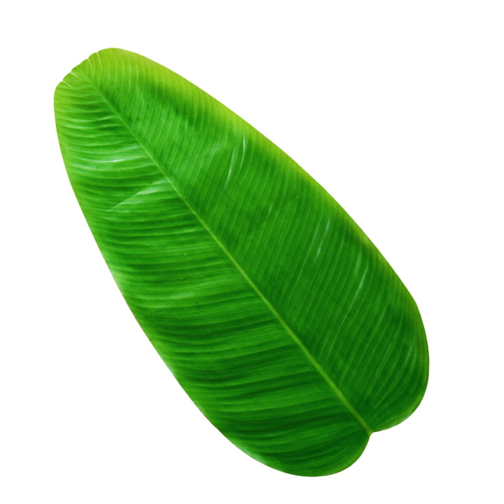 2x Artificial Banana Leaves Large Banana Leaf Tropical Foliage Home Party Decor 