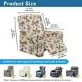 thumbnail image 3 of Renewold Butterfly Boho Floral Vintage Cover for Recliner Chair Soft Breathable Dog Couch Cover 4 Pieces Mandala Flower Oversized Recliner Cover Washable Reclining Sofa Slipcover Home Decor, 3 of 8