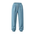 thumbnail image 7 of Women Solid Jogger Sweatpants Sevevn Elastic Drawstring High Waist Relaxed Fit Trousers With Side Pockets, Varied Solid Color Choices For Gym Training Home Lounging And Everyday Casual Outfits, 7 of 7