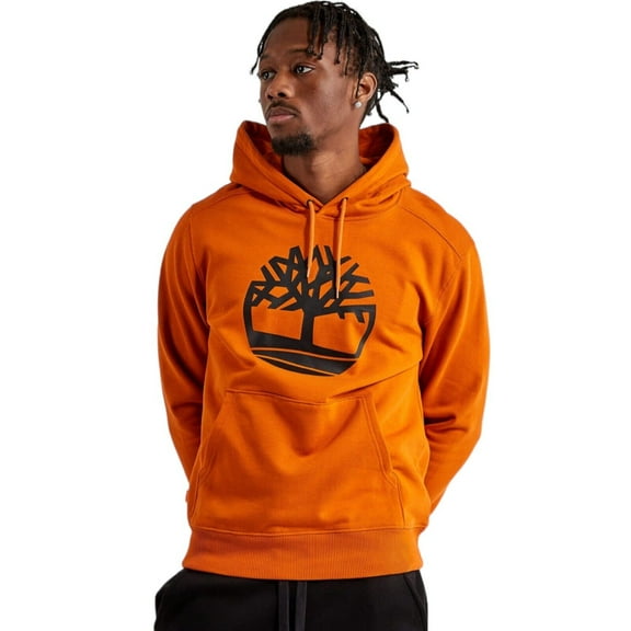 Timberland Core Tree Logo Fleece Pullover Hoodie Men Size SM