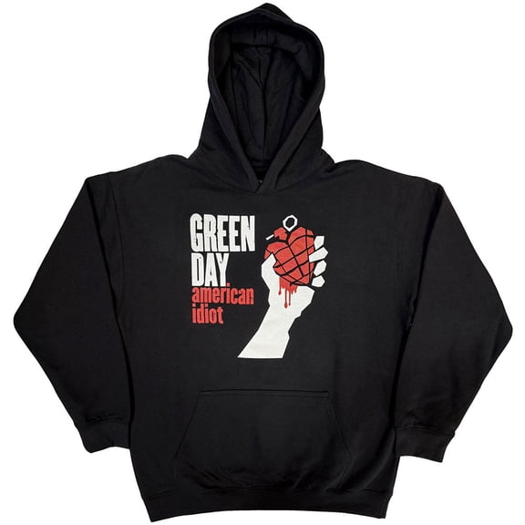 Green Day Unisex Pullover Hoodie Sweatshirt American Idiot (Small)