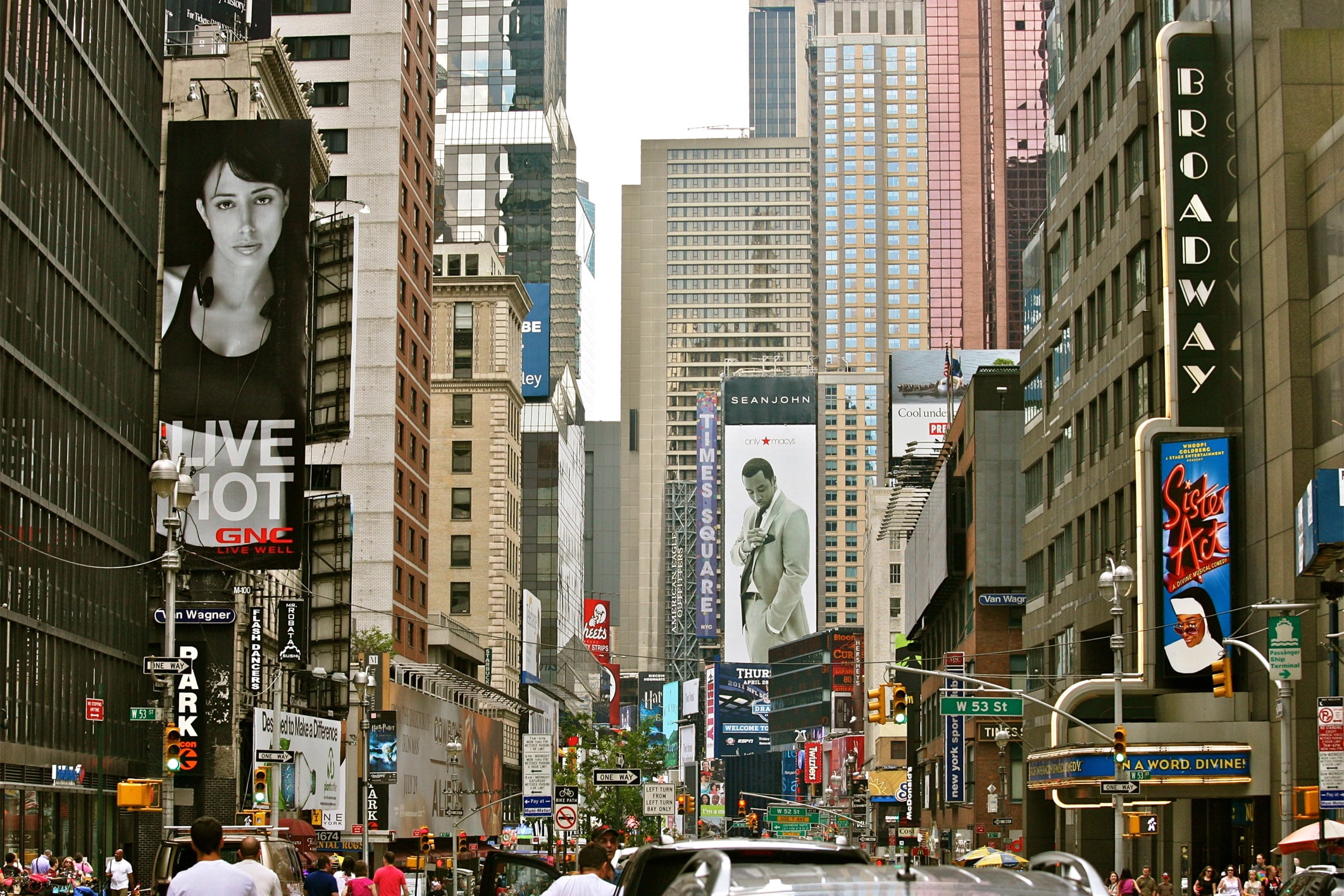 24x36 gallery poster, Broadway in Midtown Manhattan New York City