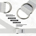 thumbnail image 2 of RDX 8ft Yoga Strap with D-Ring Buckle, Durable Polyester Cotton Adjustable Belts for Stretching, GR, 2 of 8
