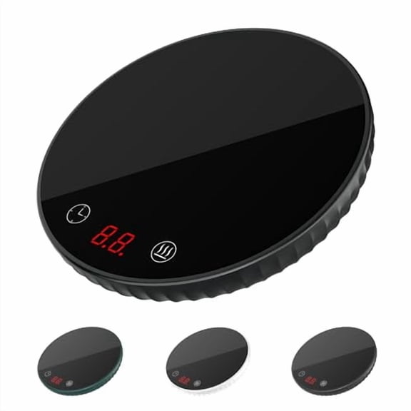 Coffee Mug Warmer，Cup Warmer for Desk 8 Hours Auto Off Smart，Timer Setting，2 Temperature Levels，Waterproof & Anti-Slip Design - Mug Warmer for Coffee,Tea,Milk,Hot Chocolate(Black)