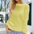 thumbnail image 4 of Pullover Sweaters for Women 2025 Long Sleeve Crewneck Loose Plain Basic Knitted Sweater Tops Fall Winter Outfits, 4 of 7