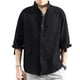 thumbnail image 4 of Camisa informal holgada para hombre, blusa con bolsillo, transpirable, cómoda, de corte regular SG, 4 of 7