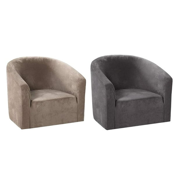 2 Fundas de Sofá de Color Sólido para Sillón Individual, Protector Elástico para Muebles.