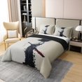 thumbnail image 3 of Erosebridal Housse de Couette 100 % Coton pour Garçon Anime, Lit Simple, Style Japonais Housse de Couette 100 % Coton Format Simple, Déco Anime Samouraï, Réversible (Sans Couette), 3 of 6