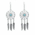 thumbnail image 4 of Kiplyki Fashion Bohemian Style Silver Alloy Earrings Indian Dreamcatcher Monkey, 4 of 5