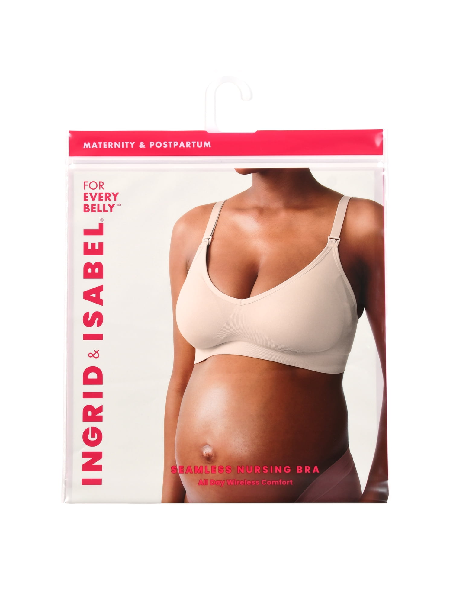 Ingrid & Isabel For Every Belly Women's Maternity & Nursing Seamless Wire free Bra, SizesS-4XL