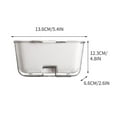 thumbnail image 3 of CasaChic 2023 Kitchen Household Double-layer Transparent Drainage Basket, Fruit Washing Basket with Drainage, Space-saving Hanging Design for Home Use, 3 of 9