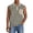 Khaki, variant on Men's Horizontal Striped Sleeveless Shirts Washed Tank Tops Button Down Polo Shirt Vintage Solid vest with Chest Pocket,Brown,XXXL