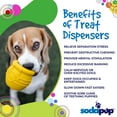 thumbnail image 4 of SodaPupDurable PUP-X Honey Pot Rubber eCupTreat Dispenser and Enrichment Toy, XL, Yellow, 4 of 6